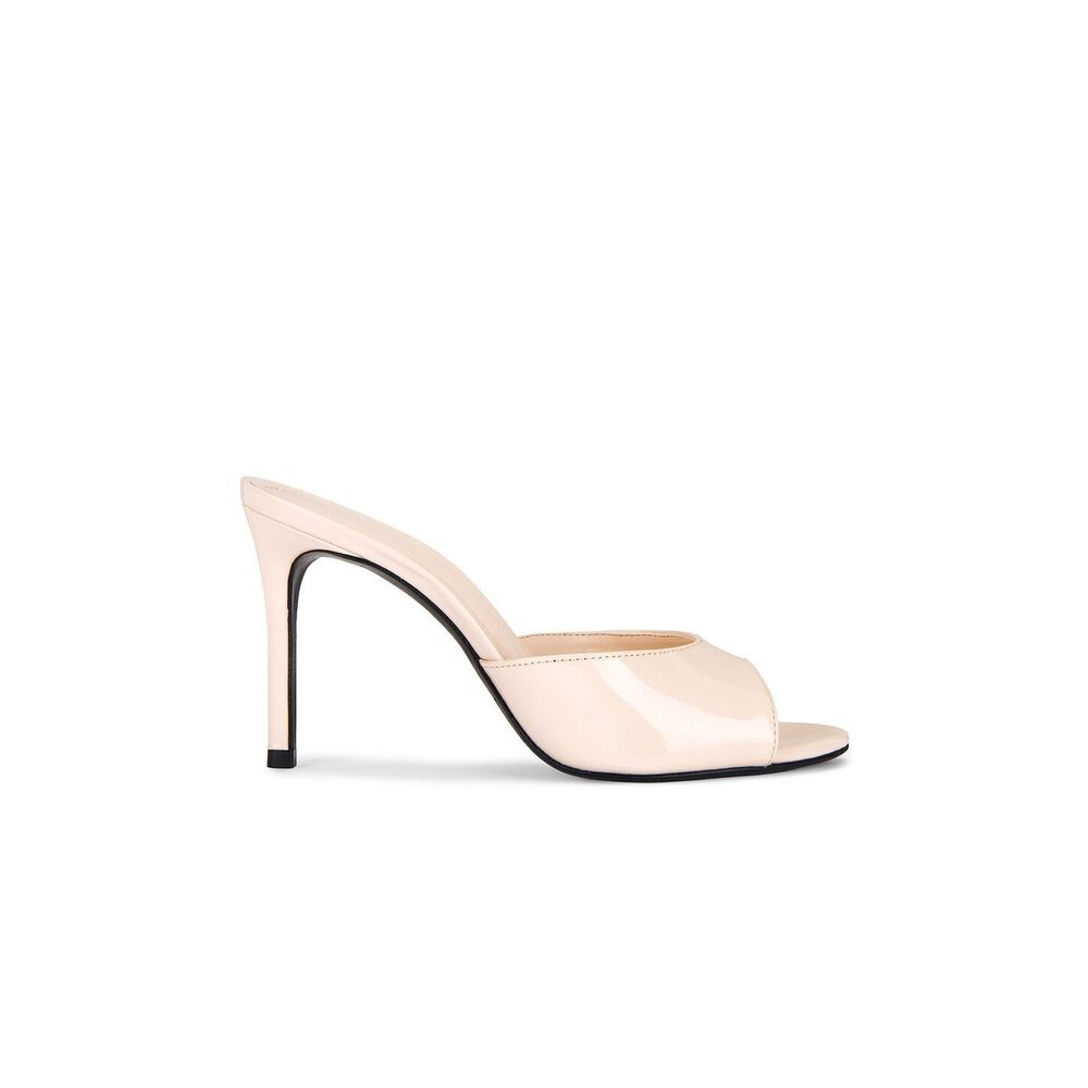 Schutz Cloe Sandal in Pale Rouge off white almond toe slip-on high heel open toe